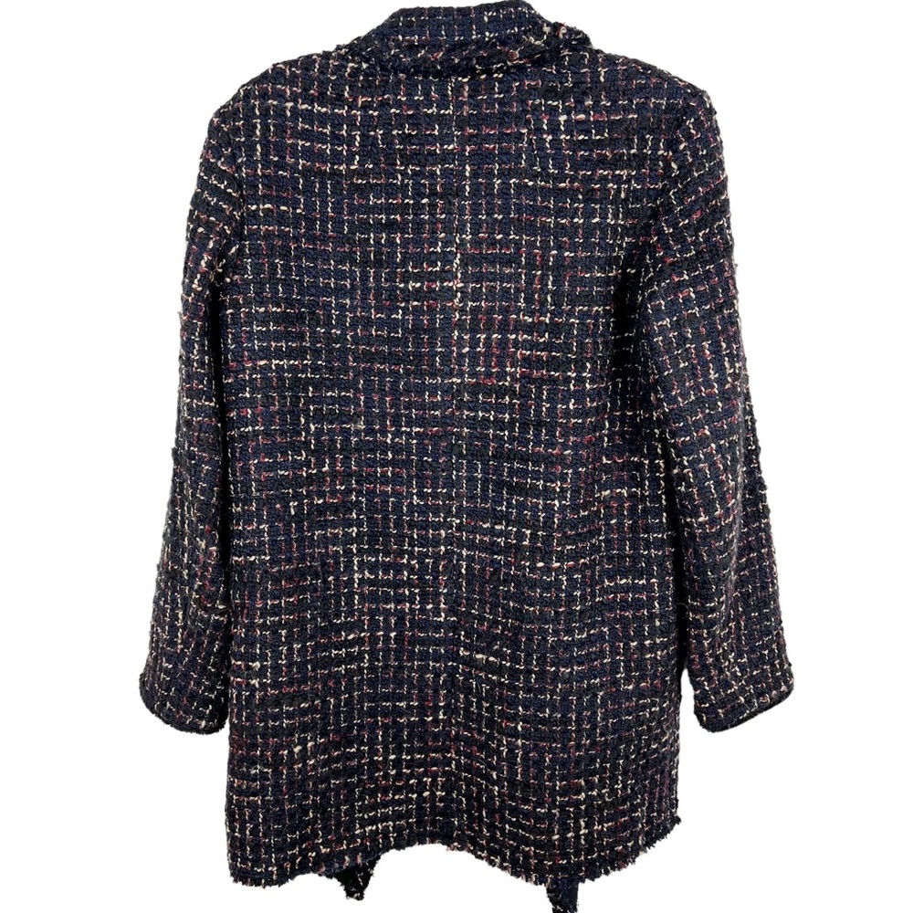 Theory tweed wool blend open front jacket size S - Picture 2 of 12